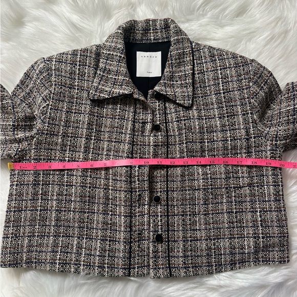 Sandro Glwadys Cropped Tweed Jacket - Picture 4 of 14